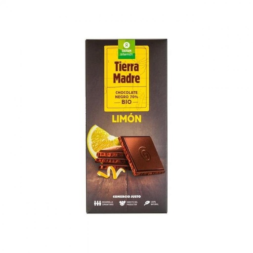 [10358603] CHOCOLATE NEGRO 70% LIMÓN ECO Oxfam 100 g