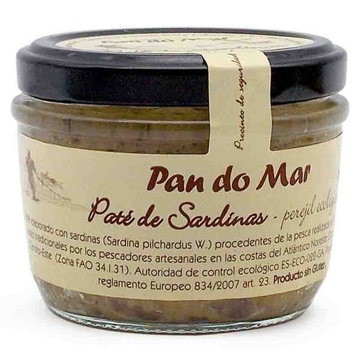 [E010102] PATÉ DE SARDINES AMB JULIVERT Pan do Mar 125g