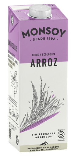 [34] BEBIDA ARROZ ECO Monsoy 1 l