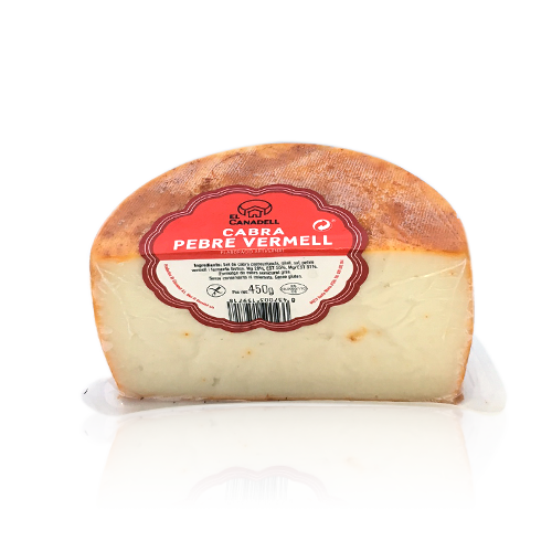 [309] QUESO CABRA 1/2 PIMIENTA-ROJA El Canadell 450 g