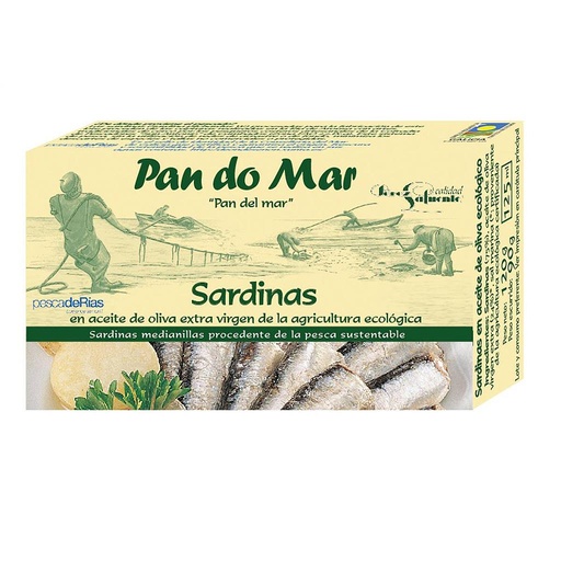 [285002] SARDINAS EN ACEITE DE OLIVA Pan do Mar 120 g