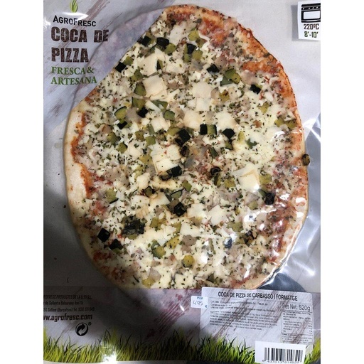 [810036] PIZZA CARBASSÓ I FORMATGE Agrofresc 500 g