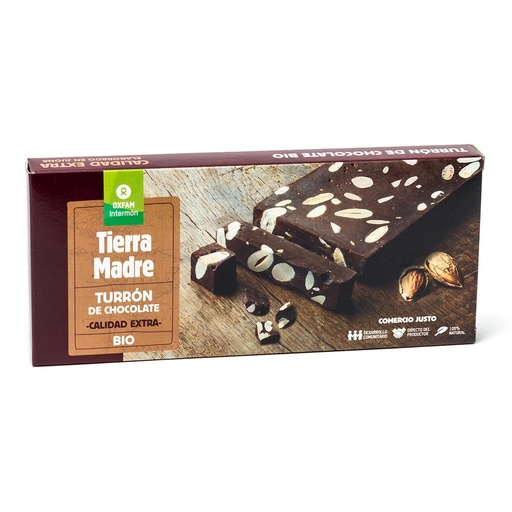 [303132] TORRÓ XOCOLATA AMB AMETLLES ECO Oxfam 200 g