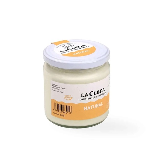 [2] IOGURT NATURAL D'OVELLA La Cleda 340 g