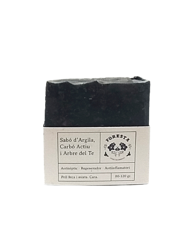 JABÓN DE ARCILLA, CARBÓN ACTIVO Y ÁRBOL DEL TÉ Foresta 80 g