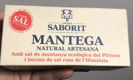 MANTEQUILLA CON SAL DE MONTAÑA Saborit 250 g