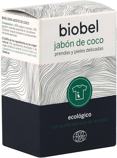 [73392008] JABÓN ROPA PASTILLA COCO Biobel 240 g