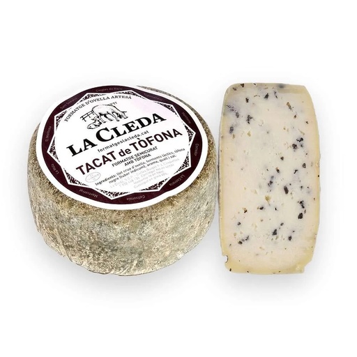 [18] FORMATGE D'OVELLA TACAT DE TÒFONA La Cleda 350 g aprox. (preu kg)