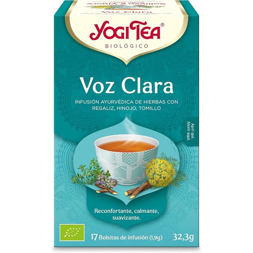 [2244] VOZ CLARA YogiTea 17 bolsas