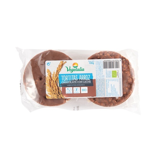 [20-101] TORTITAS DE ARROZ CHOCOLATE LECHE Vegetalia 100 g