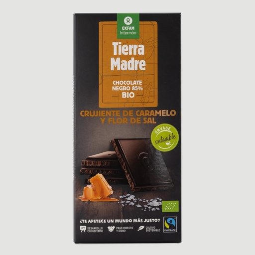 [10508701] XOCOLATA NEGRA CARAMEL I SAL ECO Oxfam 100 g