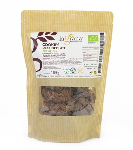 [06331001] COOKIES XOCOLATA La Grana 185 g