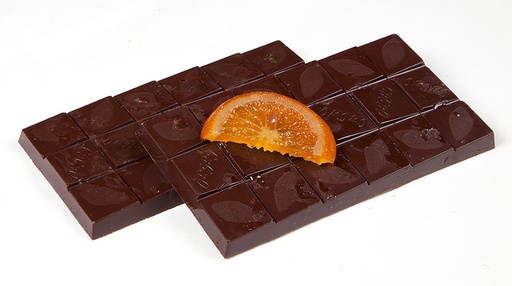 XOCOLATA NEGRE AMB TARONJA 70% SÃO TOMÉ Salt del Colom 100 g