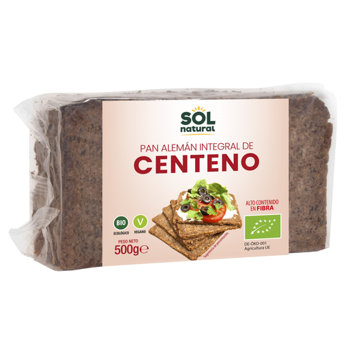 [700616] PAN ALEMÁN CENTENO INTEGRAL Sol Natural 500 g
