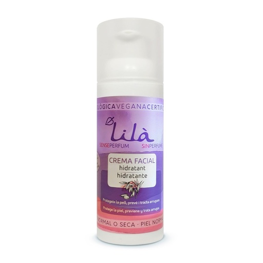 CREMA FACIAL HIDRATANTE S/PERFUMES Lilà 50 ml
