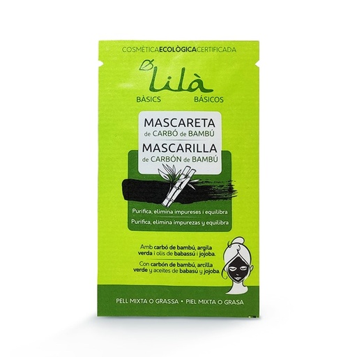 PROMOCIÓ 20% MASCARETA FACIAL BAMBÚ MIXTA/GRASSA Lilà 12 ml