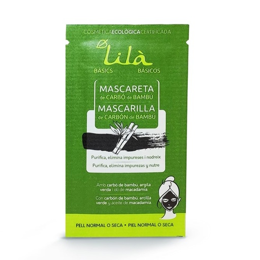 PROMOCIÓ 20% MASCARETA FACIAL BAMBÚ NORMAL/SECA Lilà 12 ml