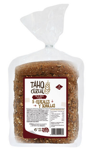 [930208] C. BÁSICA - PAN DE MOLDE INTEGRAL 5 CEREALES Y SEMILLAS Taho 400 g
