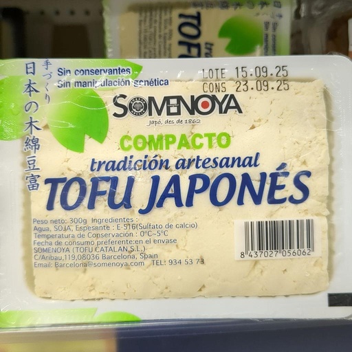 TOFU COMPACTO Somenoya 300gr