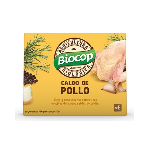 [5108] PROMOCIÓN 15% CALDO EN CUBITOS DE POLLO ECO Biocop 6 uds.
