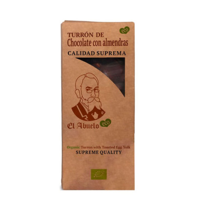 TURRÓN DE CHOCOLATE Y ALMENDRAS ECO El Abuelo 200g