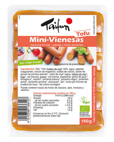 [050313] SALSITXES MINI VIENESES DE TOFU ECO Taifun 160 g