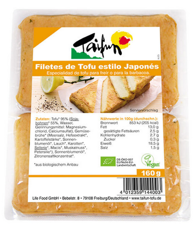 [050307] FILETS DE TOFU ESTIL JAPONÈS ECO Taifun 160 g