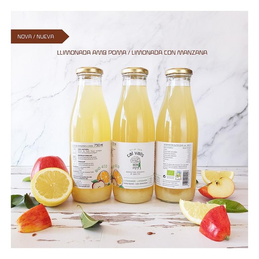 [0010542C] LIMONADA CON MANZANA ECO Cal Valls 750 ml
