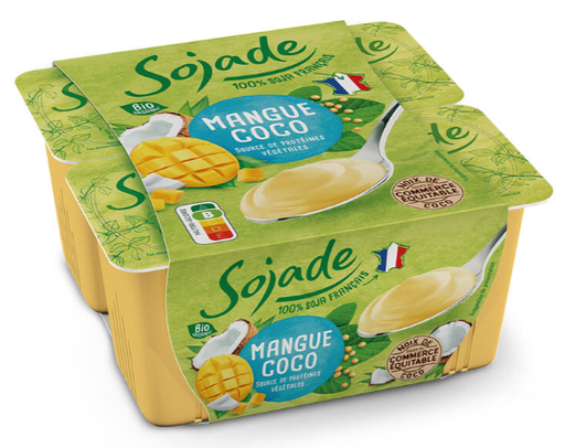 [500220] POSTRE DE SOJA COCO I MANGO ECO Sojade 4x100 g