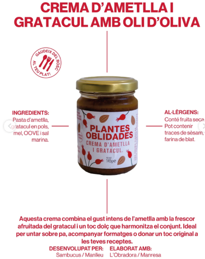 [172] CREMA D'AMETLLA I GRATACUL Plantes Oblidades 145 g