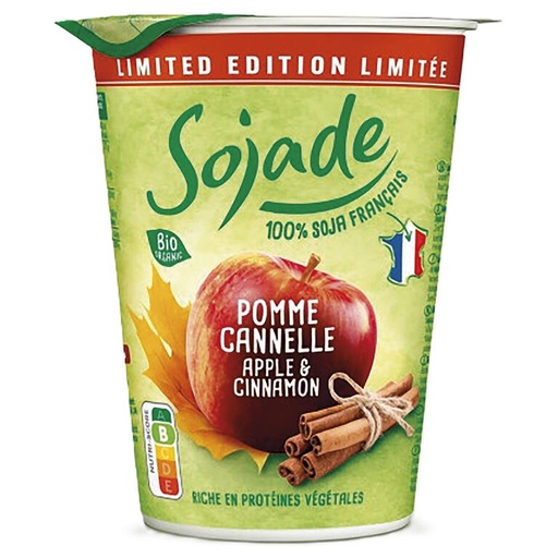 [500537] POSTRE DE SOJA MANZANA CANELA Sojade 400 g