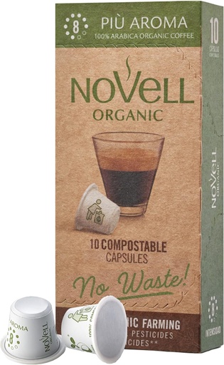 CÁPSULAS DE CAFÉ PIU AROMA ECO Novell 250 g