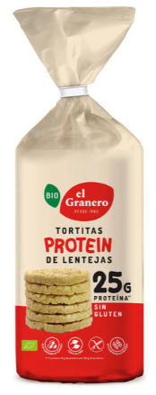 [019195] COQUES PROTEINA AMB FARINA DE LLENTIA ECO S/GLUTEN El Granero 125 g