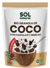 [701081] PROMOCIÓ 10% GRANOLA CRUIXENT DE COCO AMB XOCOLATA ECO Sol Natural 140 g