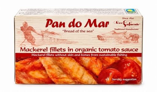 FILETS DE VERAT AMB SALSA DE TOMAQUET ECO - Pan do mar 120 g