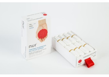 [N-TS] TAMPONES SUPER DE ALGODÓN 100% ORGÁNICO Nur 16 uds.