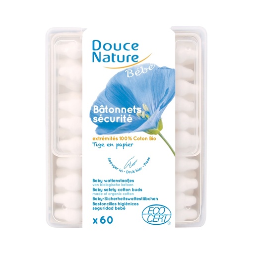 [5998] BASTONES SEGURIDAD BEBÉ Douce Nature 60 uds.
